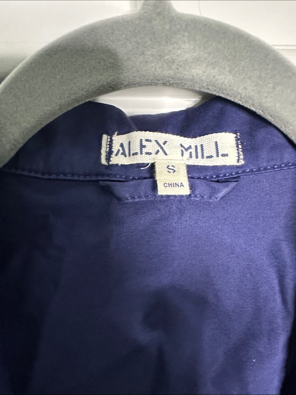 Alex Mill, Standard Jumpsuit in Cotton Twill, Blue, Button down, Small - Picture 5 of 9